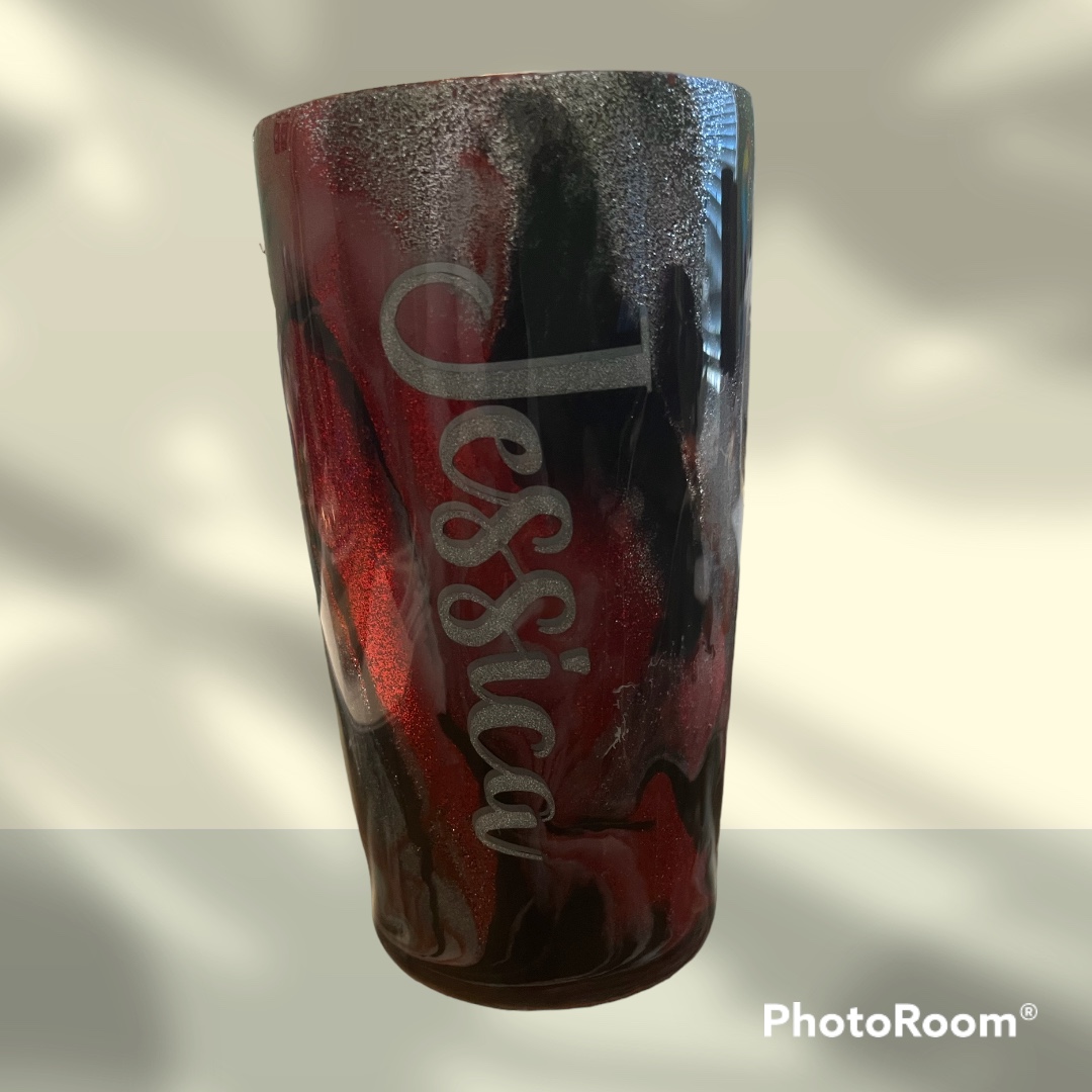 Epoxy Acrylic Glitter Tumblers - 20 oz